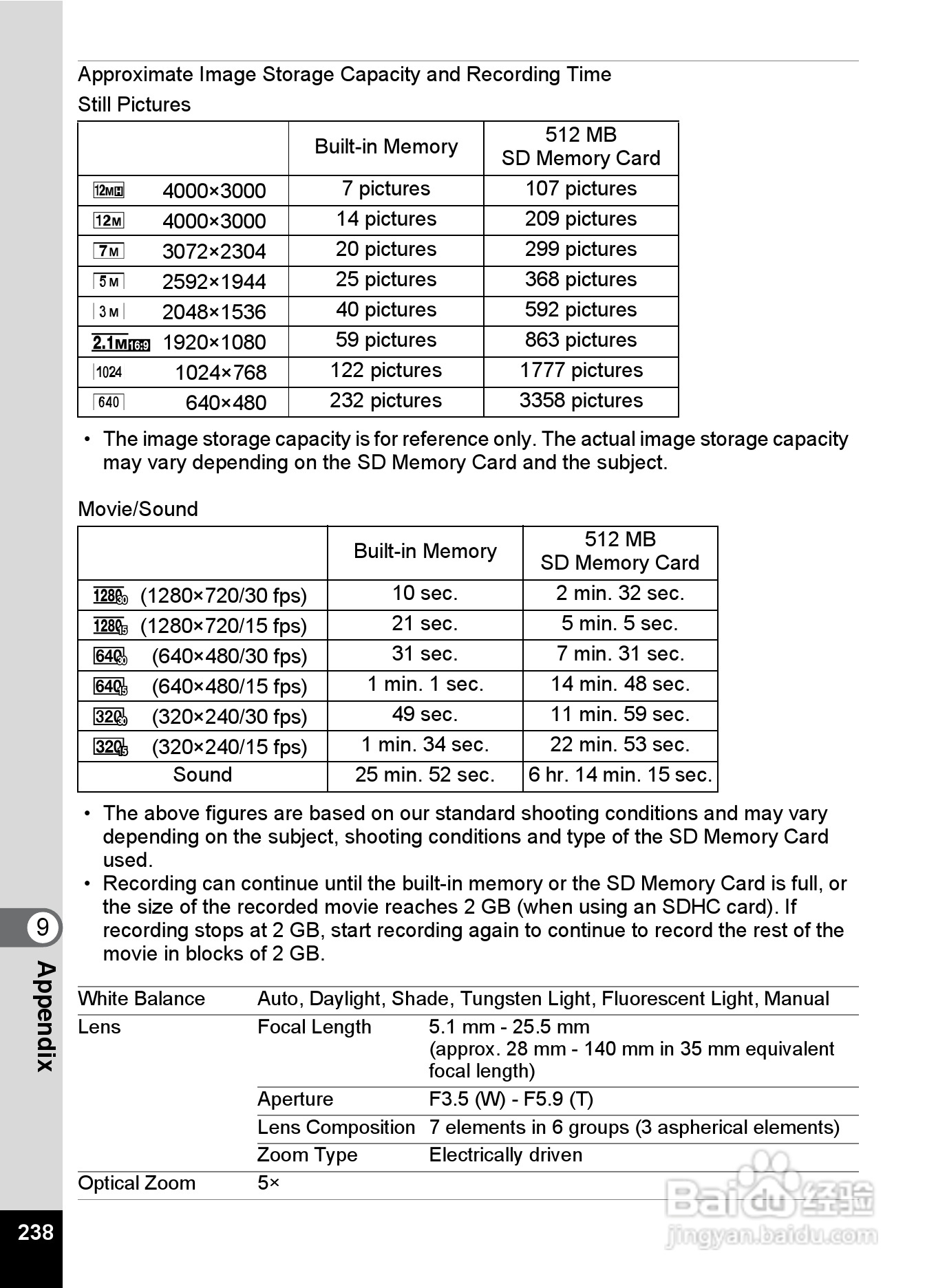 宾得optio H90数码相机使用说明书:[24]
