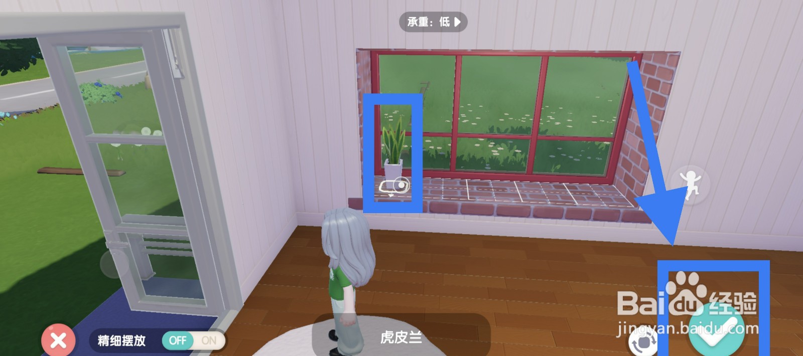心动小镇在房间摆放虎皮兰的方法