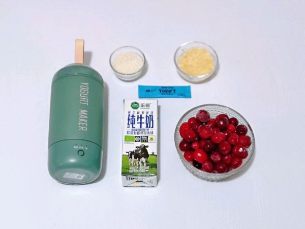 自制蔓越莓果酱酸奶