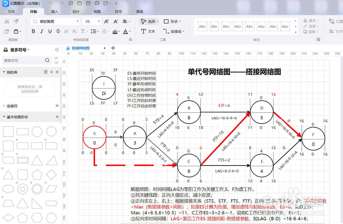 亿图图示如何绘制一个“搭接网络图”