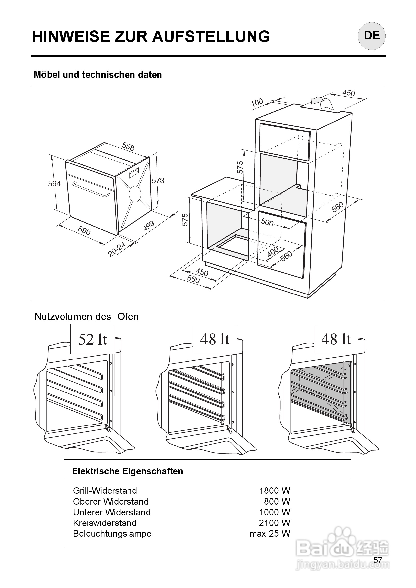 意大利Nardi FEA27D50XN型嵌入式电焗炉说明书:[6]