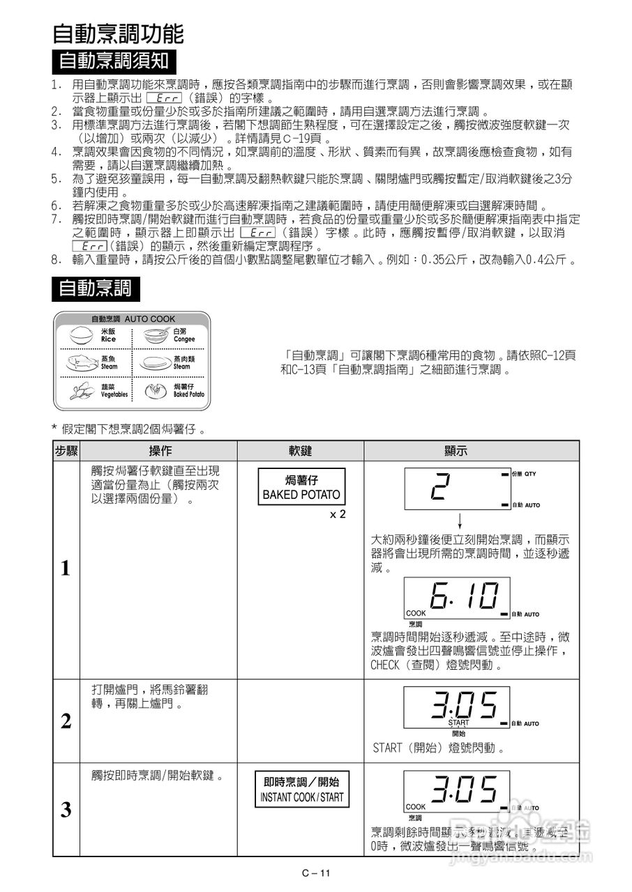 声宝R-342F型微波炉说明书:[1]