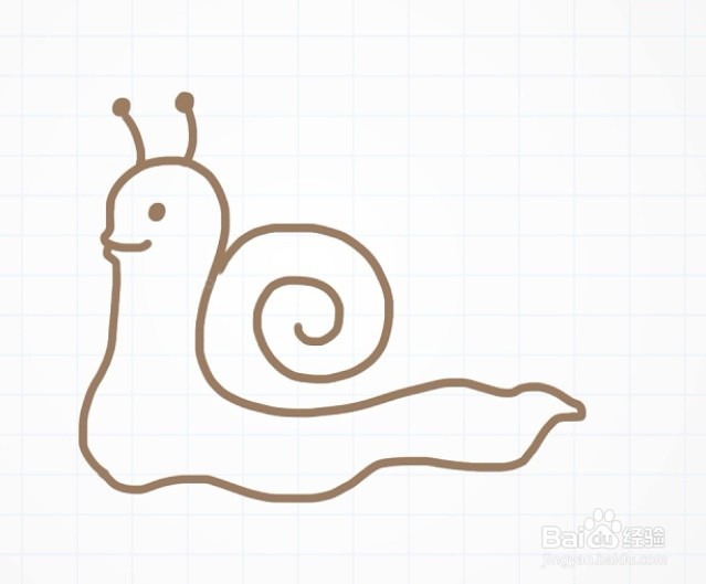 怎样画好蜗牛