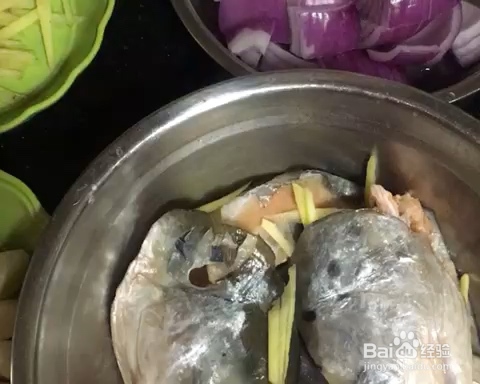 在家做焗三文鱼头