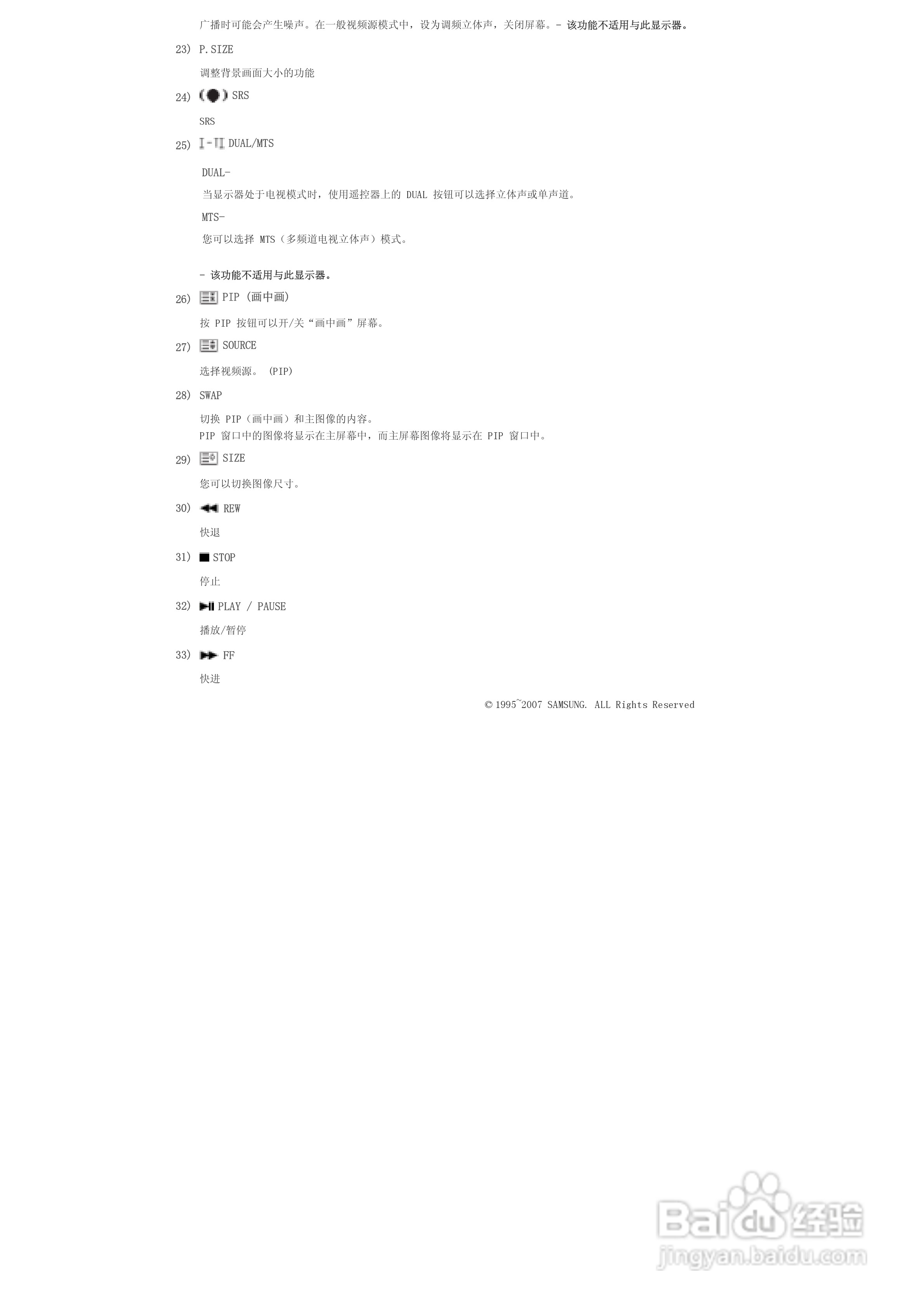 三星460DX液晶显示器使用说明书:[2]