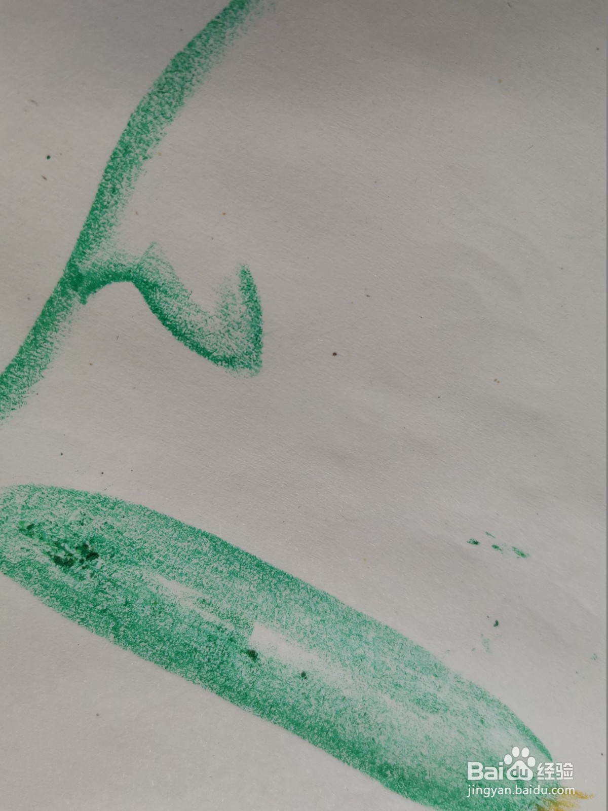 油画棒怎么画黄瓜