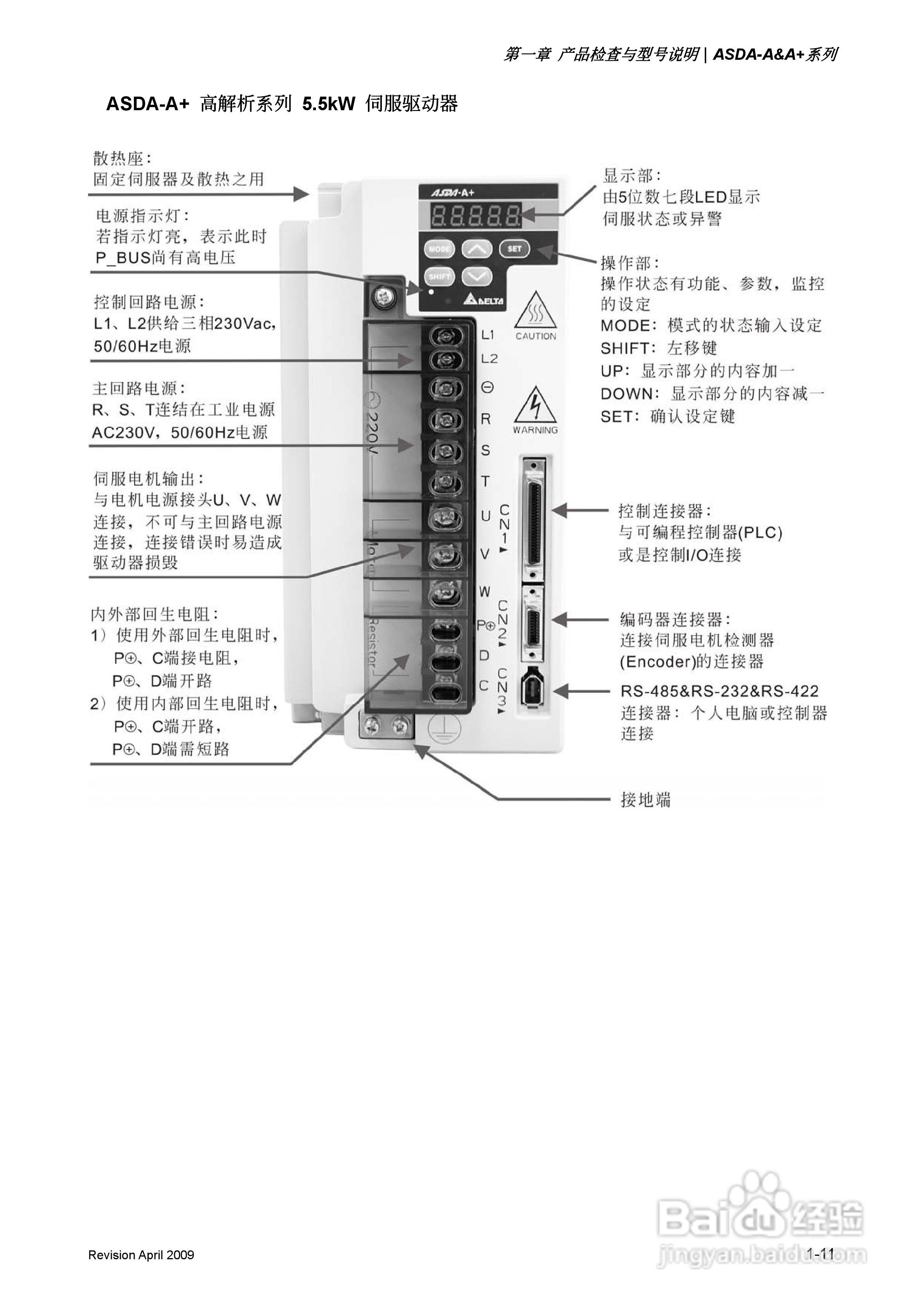台达ASDA-A伺服驱动器使用手冊:[3]