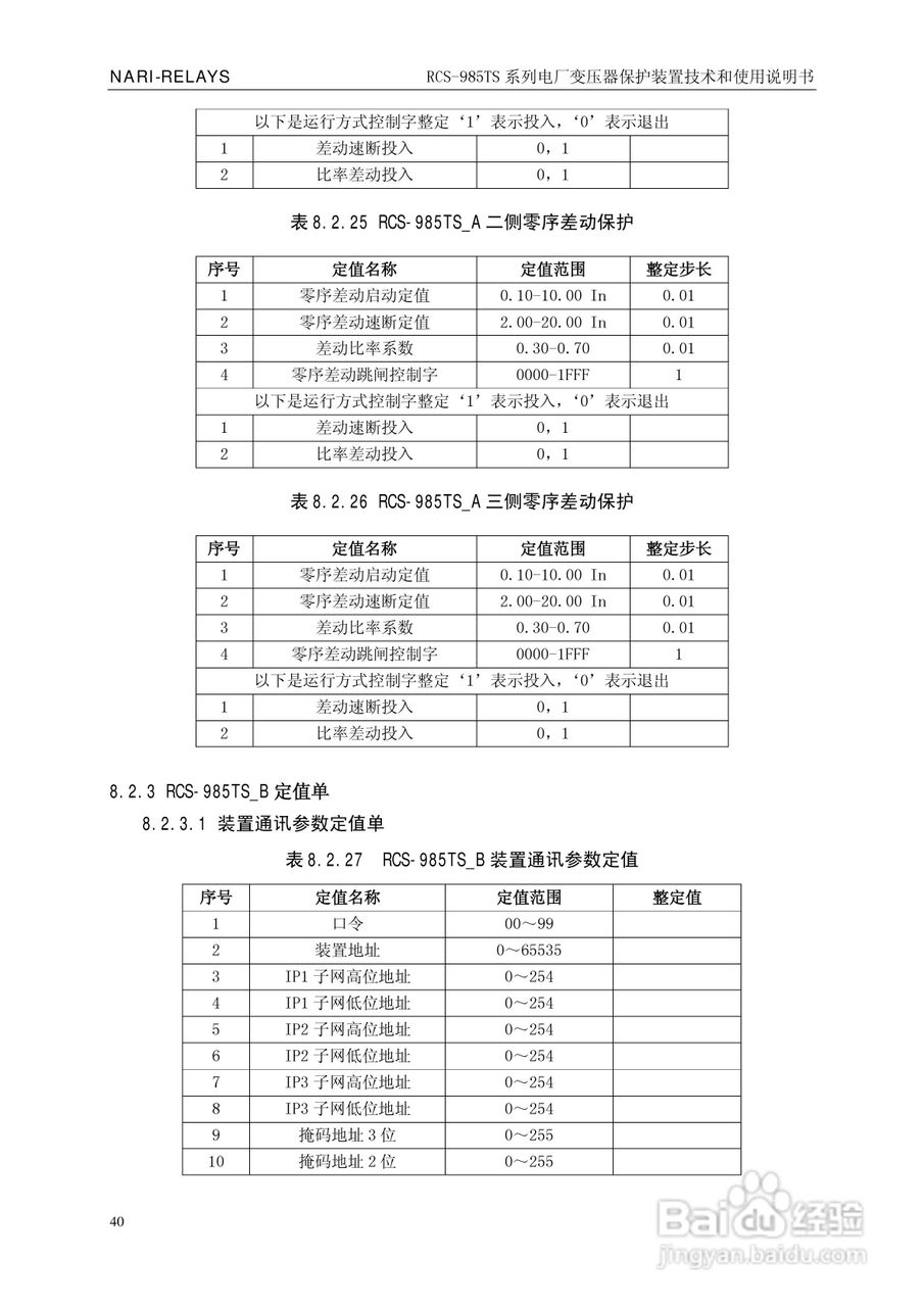 南瑞RCS-985TS_B电厂变压器保护装置使用说明书:[5]