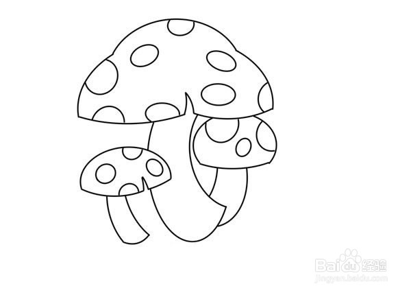 蘑菇的简笔画