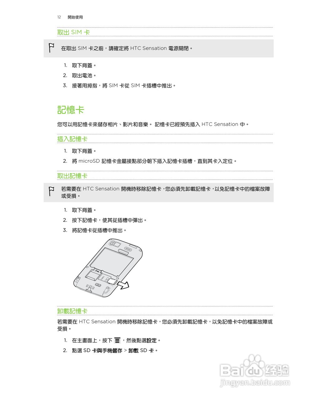 多普达HTC Sensation Z710e手机使用说明书:[2]