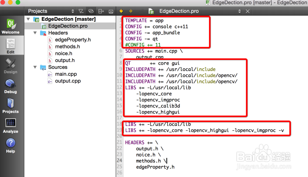 Mac环境下如何在QT中配置OpenCV