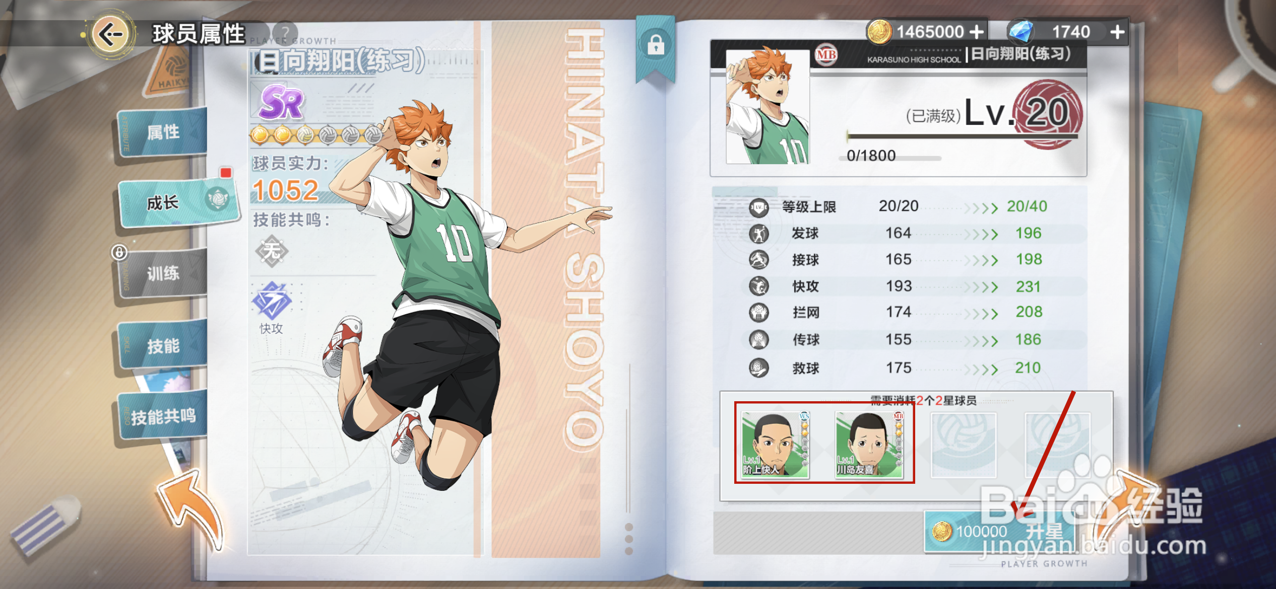 排球少年新的征程球员怎么升星