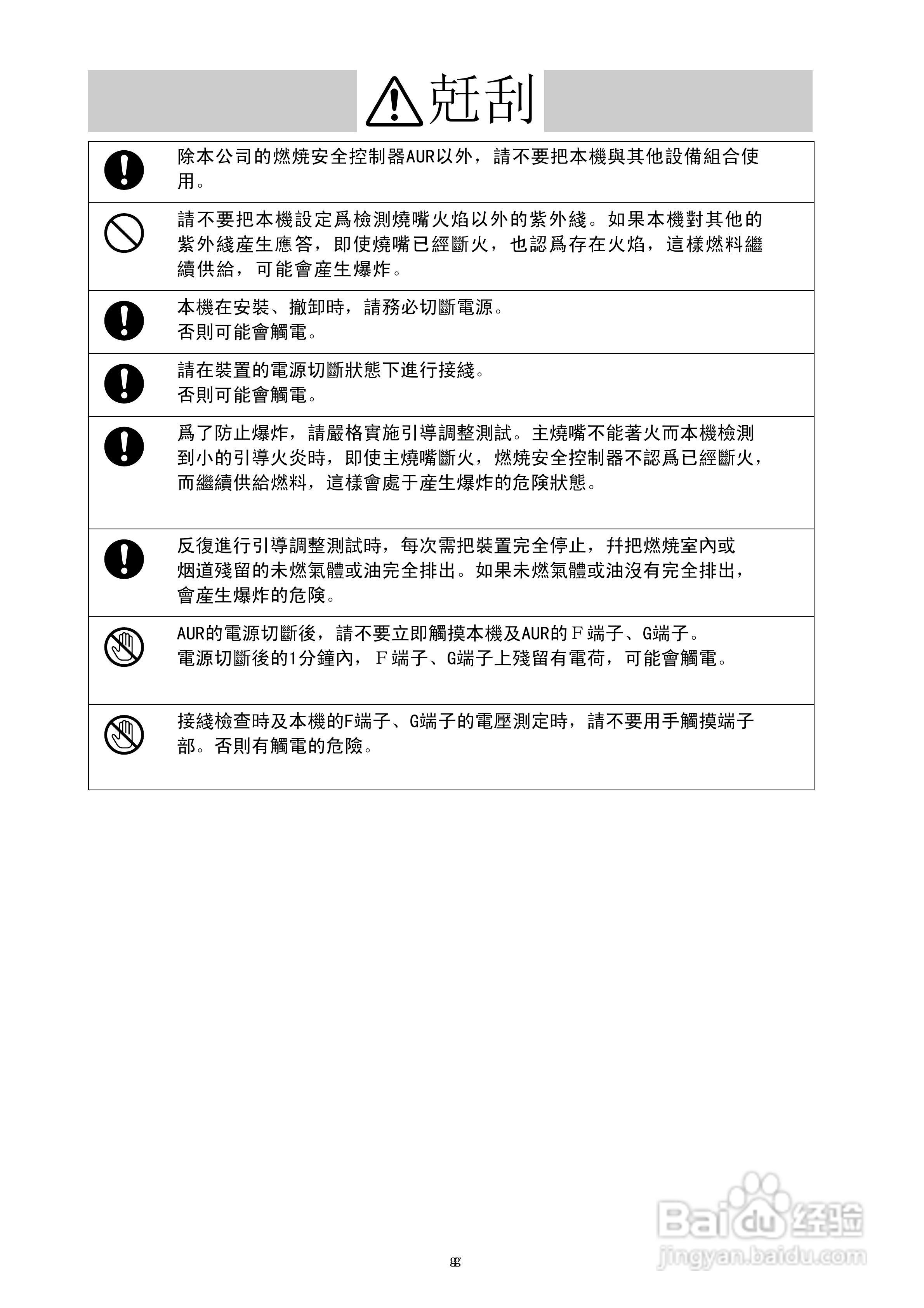山武AUD300C2000高级UV传感器使用说明书:[1]