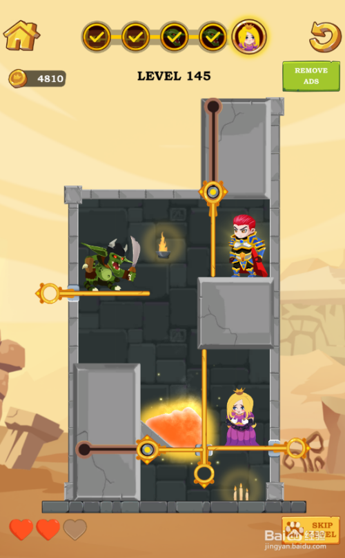 怎样通关Little Heroes Rescue的Level 145