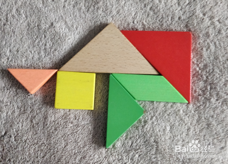 非洲草原上的角马用七巧板怎么拼？