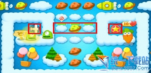 保卫萝卜2第54关攻略金萝卜布阵图视频、攻略54