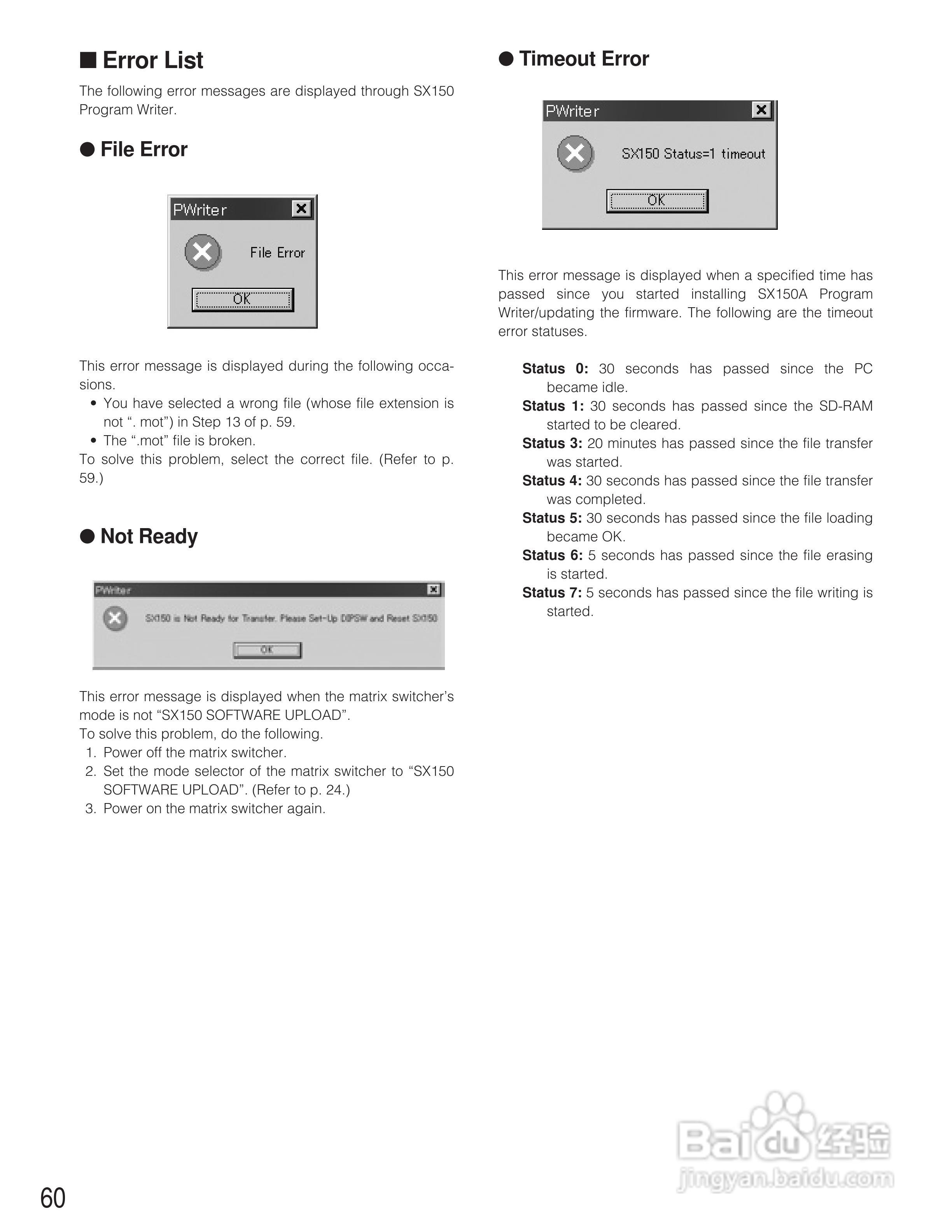 松下WJ-SX150A矩阵切换器使用说明书:[6]