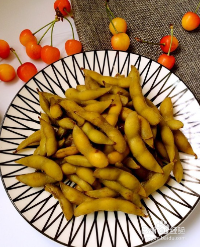 家常菜水煮毛豆