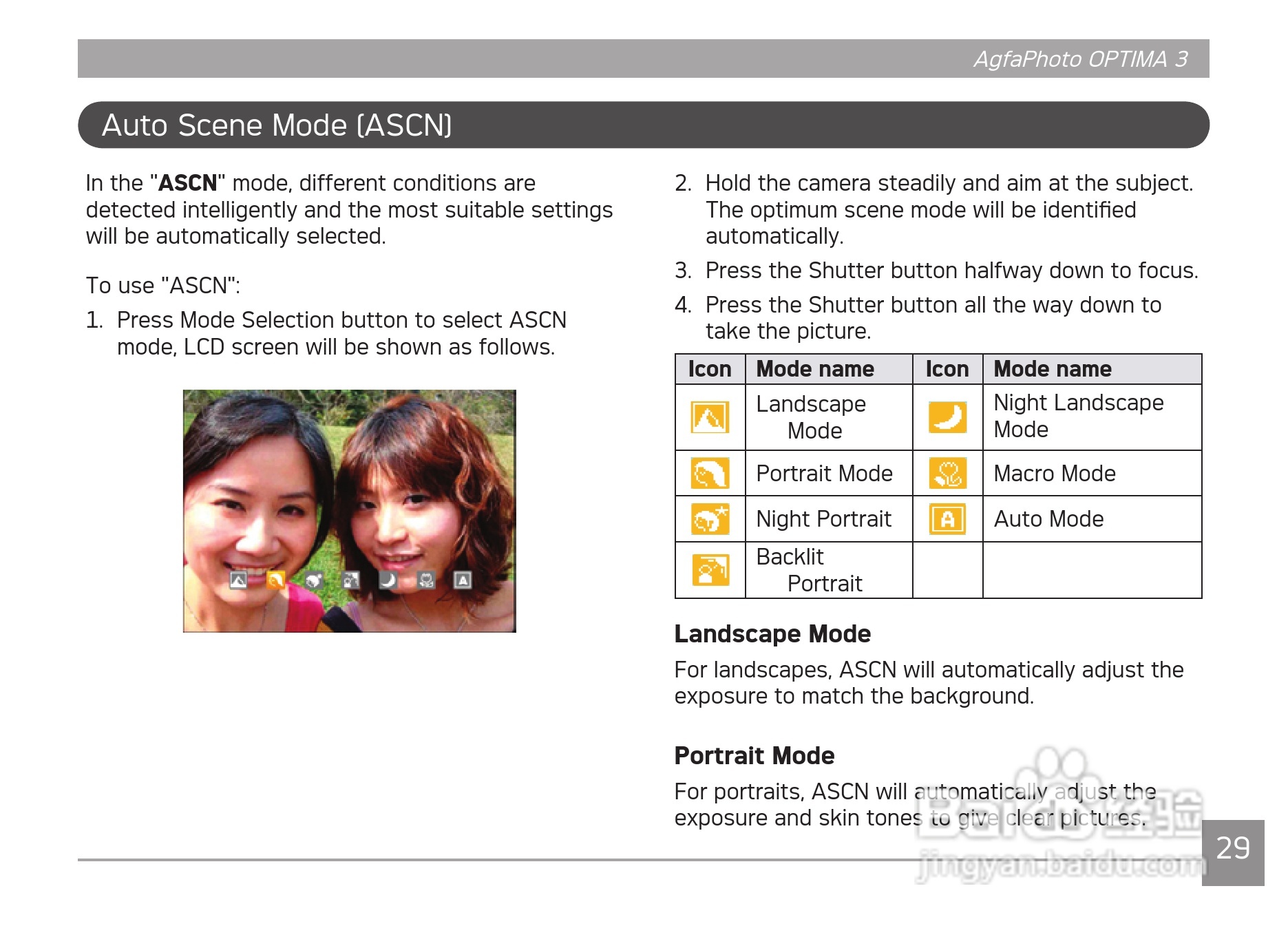 爱克发AgfaPhoto OPTIMA 3数码相机使用说明书:[4]
