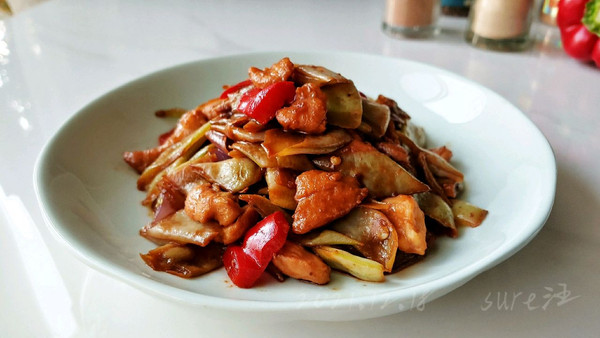 豉油滑鸡烧芸豆