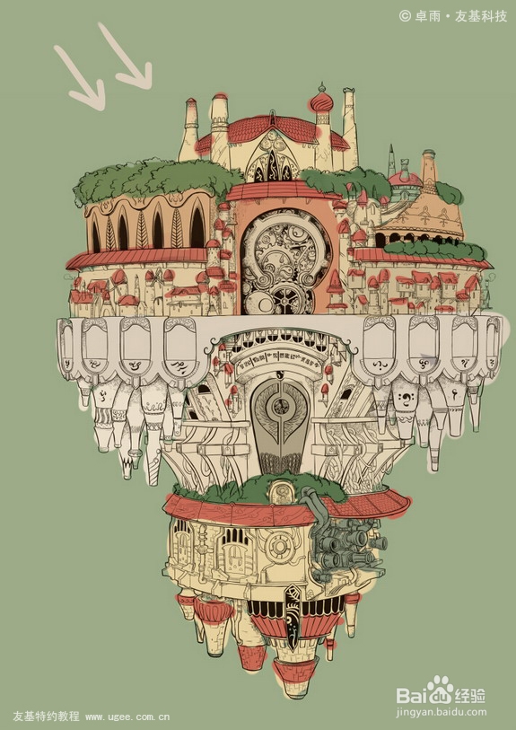 sai绘画教程:初识sai + 城堡绘画教程