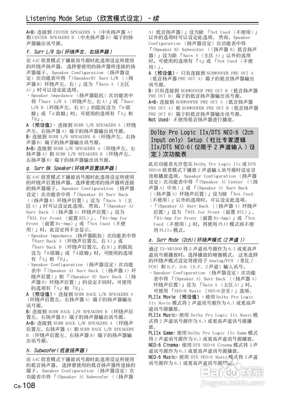 安桥AV接收机TX-NR1000型使用说明书:[6]
