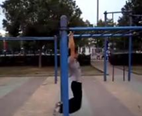 跑酷教学之单杠飞抓