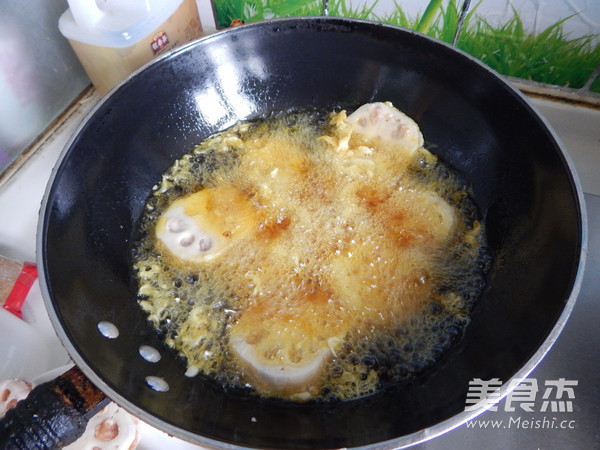 炸藕盒的家常做法