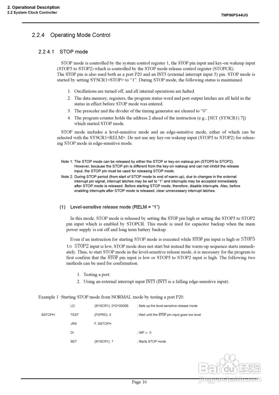 TOSHIBA TMP86PS44UG微处理器说明书:[3]