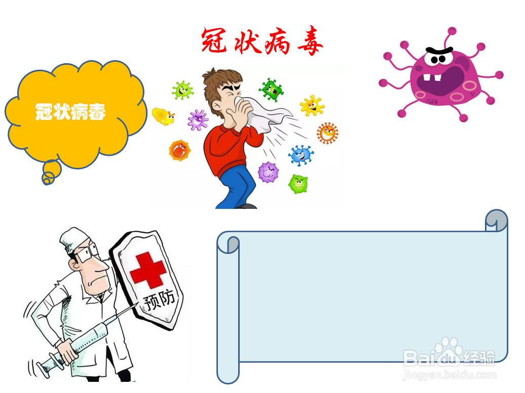 冠状病毒手抄报