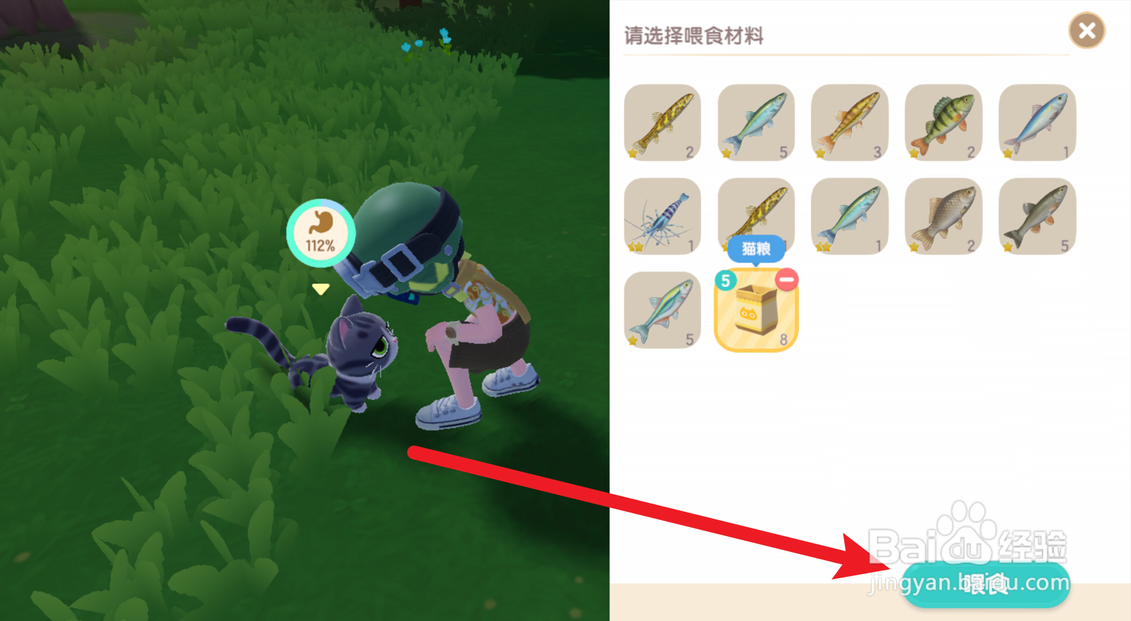 心动小镇怎么喂猫