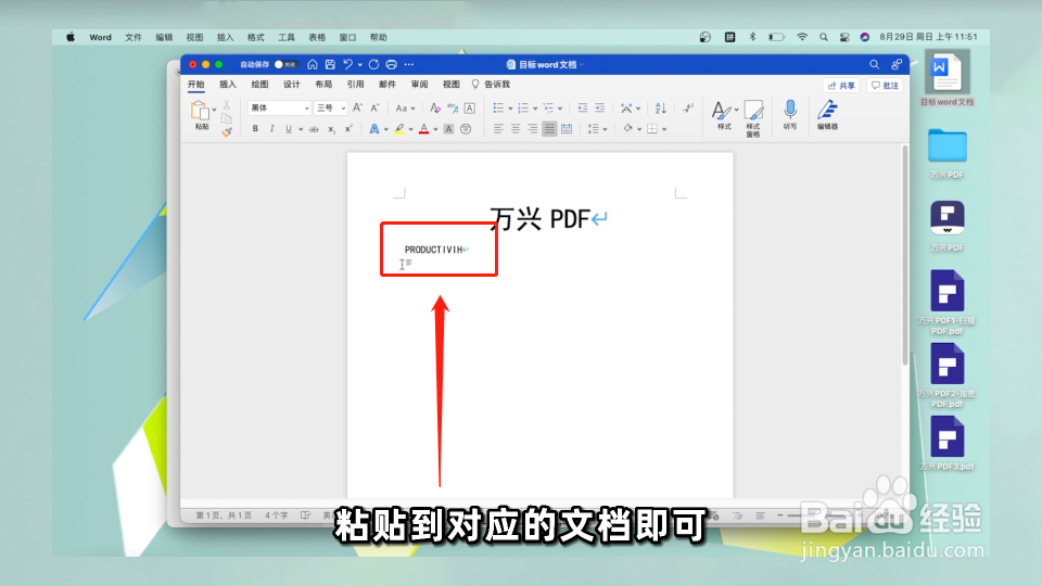 如何在Mac上复制和粘贴PDF中的内容？