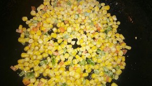 三彩椒盐玉米的做法