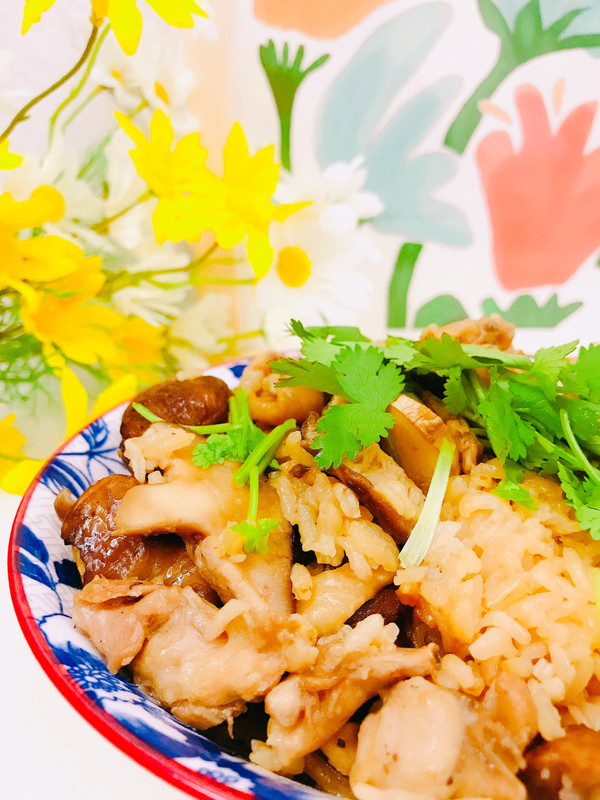 香菇板栗鸡焖饭