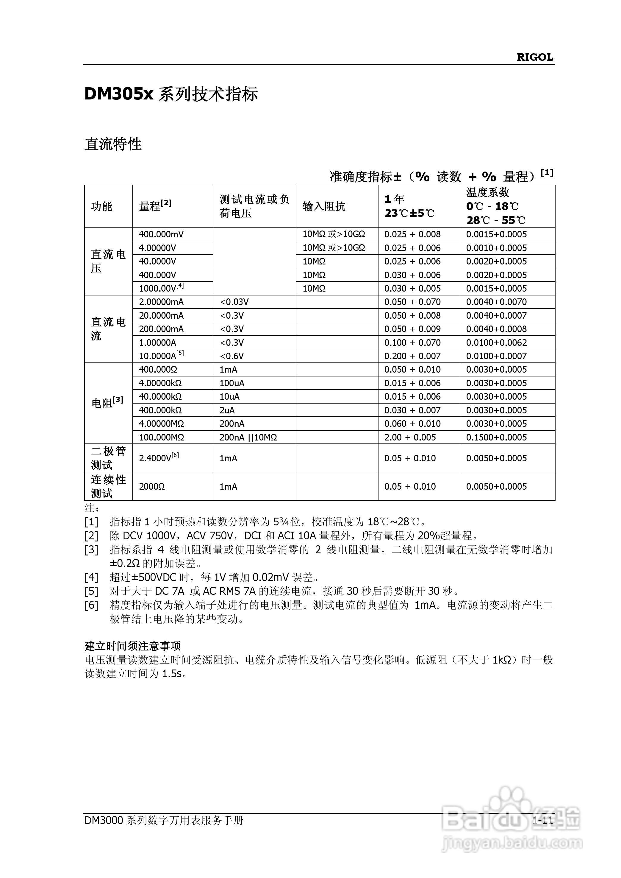 DM305数字万用表使用说明书:[3]