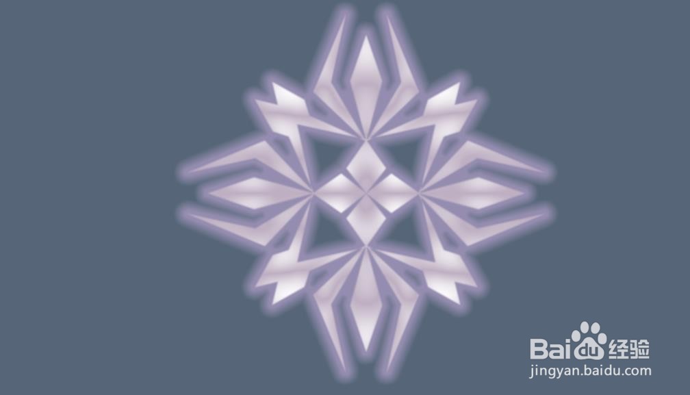 PS怎么使图案有紫色发光效果