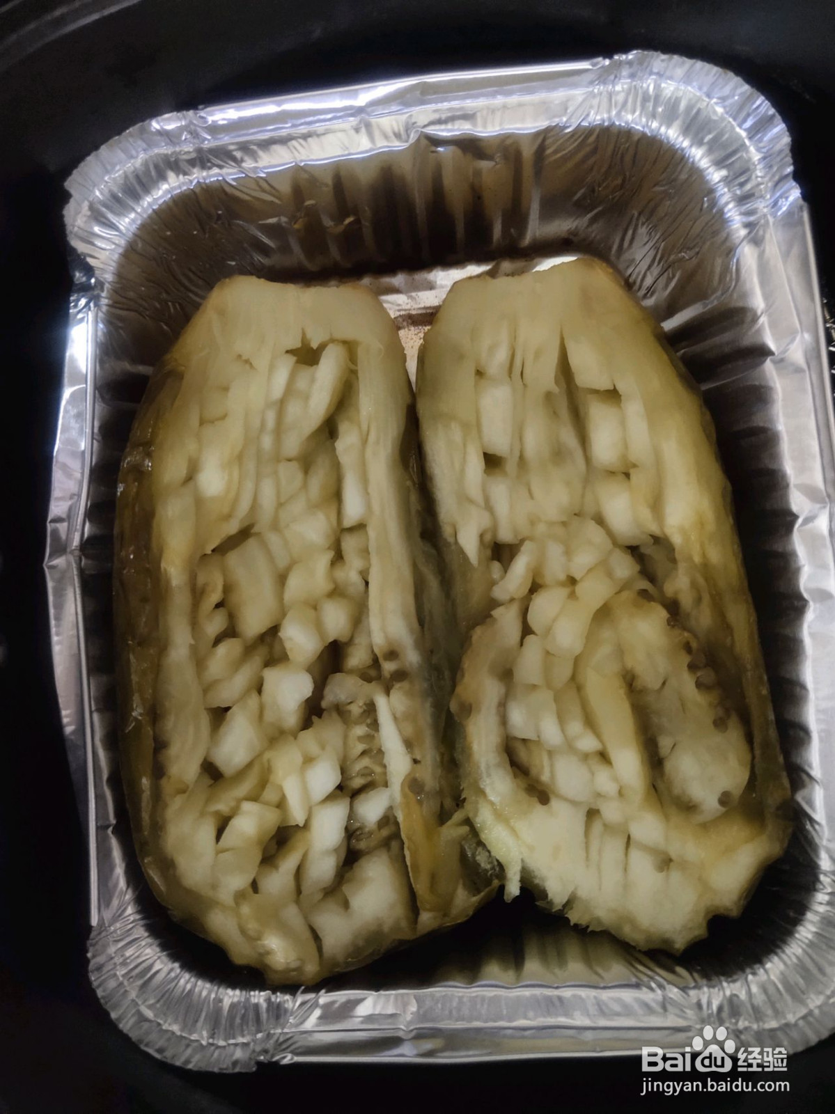锡纸茄子空气炸锅版的做法