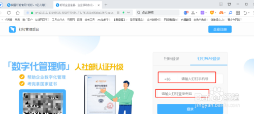 钉钉网页版怎么登录