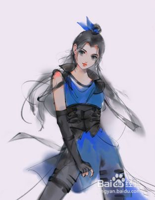 古风游戏原画人物怎么画