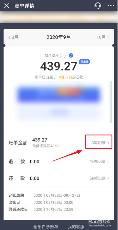 如何查看京东金融白条账单详情