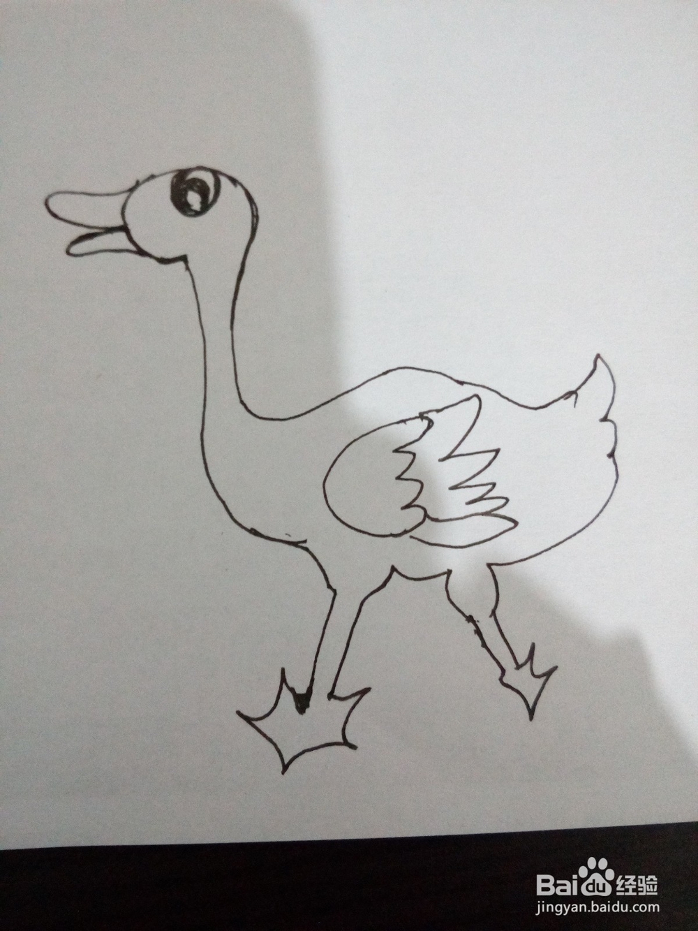 怎样简笔画可爱的小黄鸭