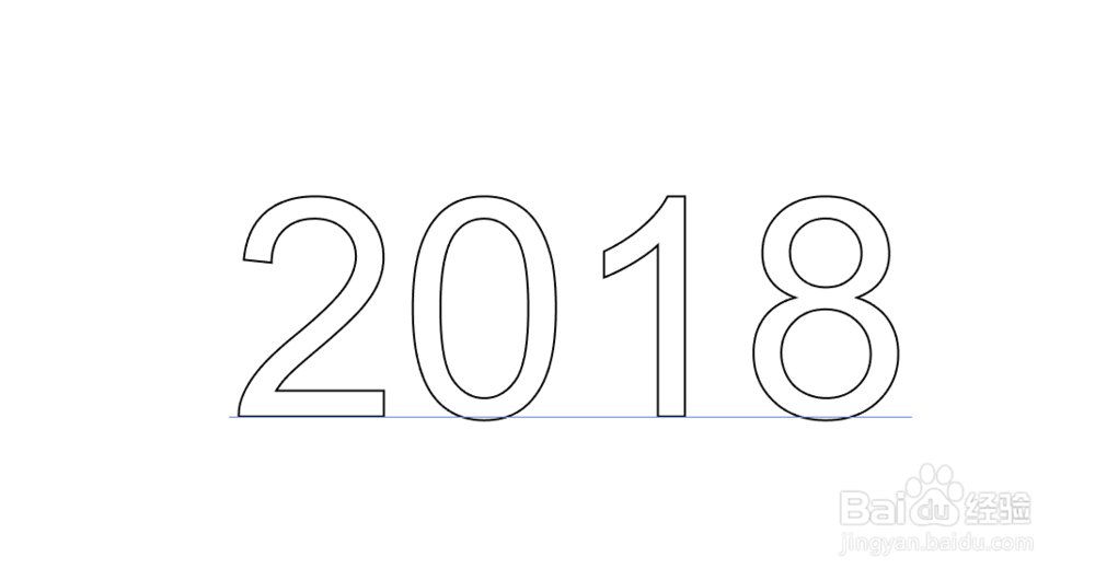 AI软件入门 多线形字体设计