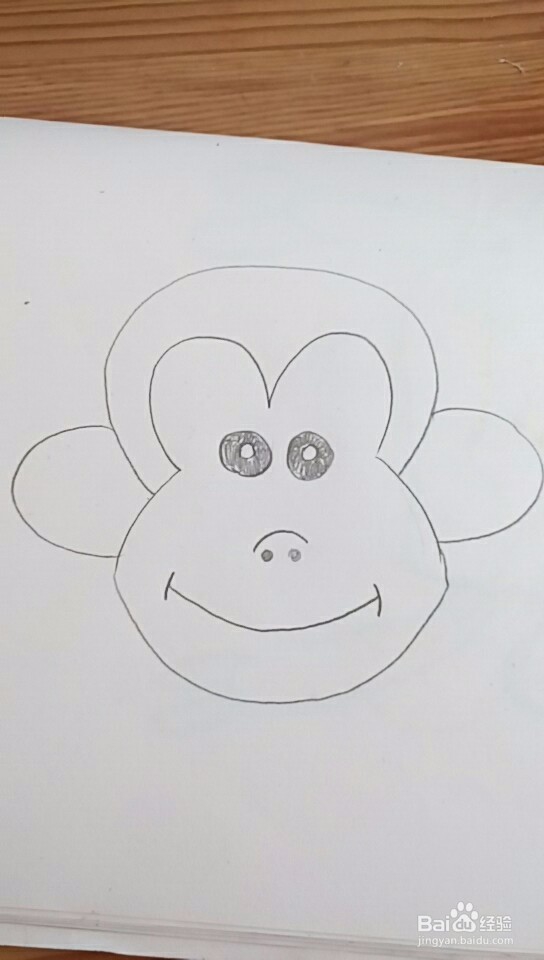 多妈简笔画动物小猴子