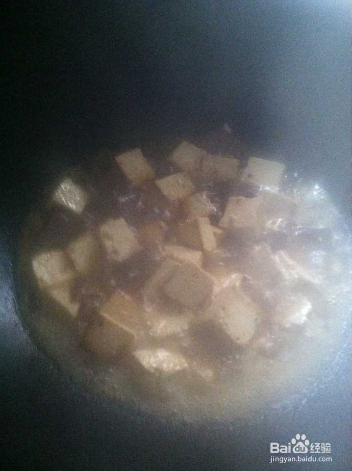 家常菜：猪血炖豆腐