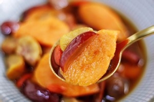 秋冬补气血糖水～栗子红薯甜汤