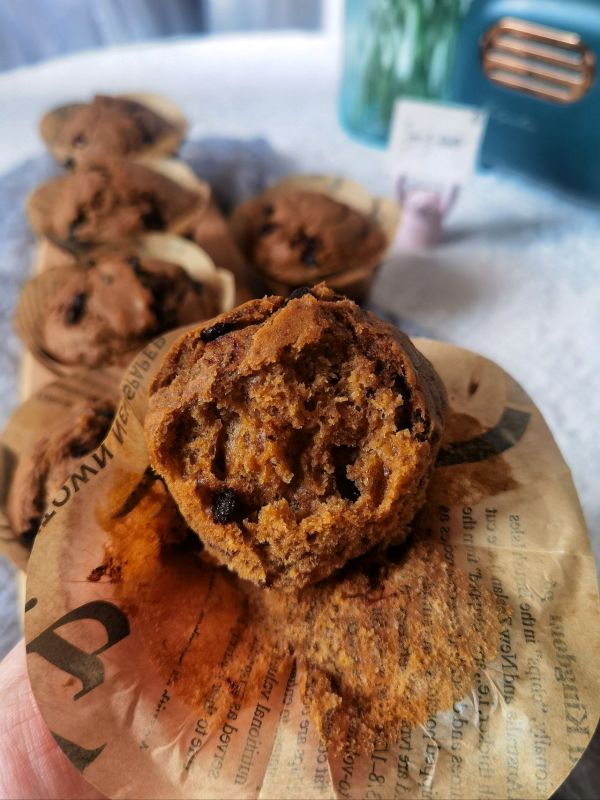 超级好吃红糖核桃巧克力香蕉玛芬蛋糕