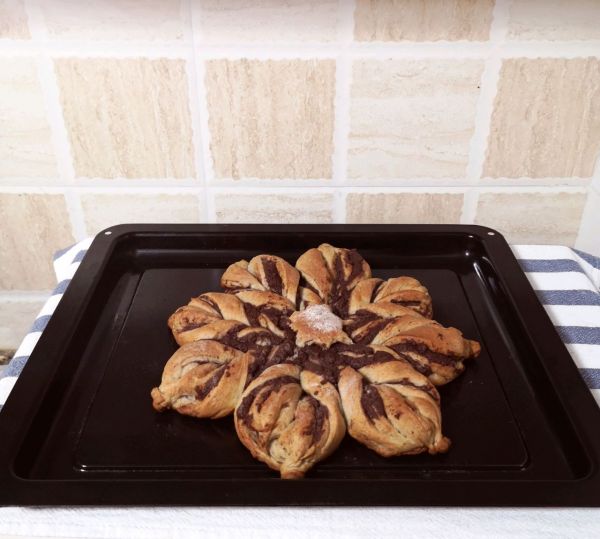 巧克力奶油奶酪圣诞雪花面包