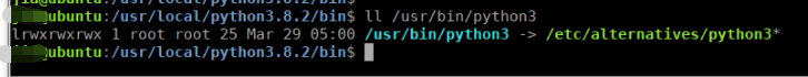Ubuntu安装python3.8.2切换为系统默认版本