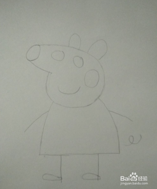 小猪佩奇简笔画