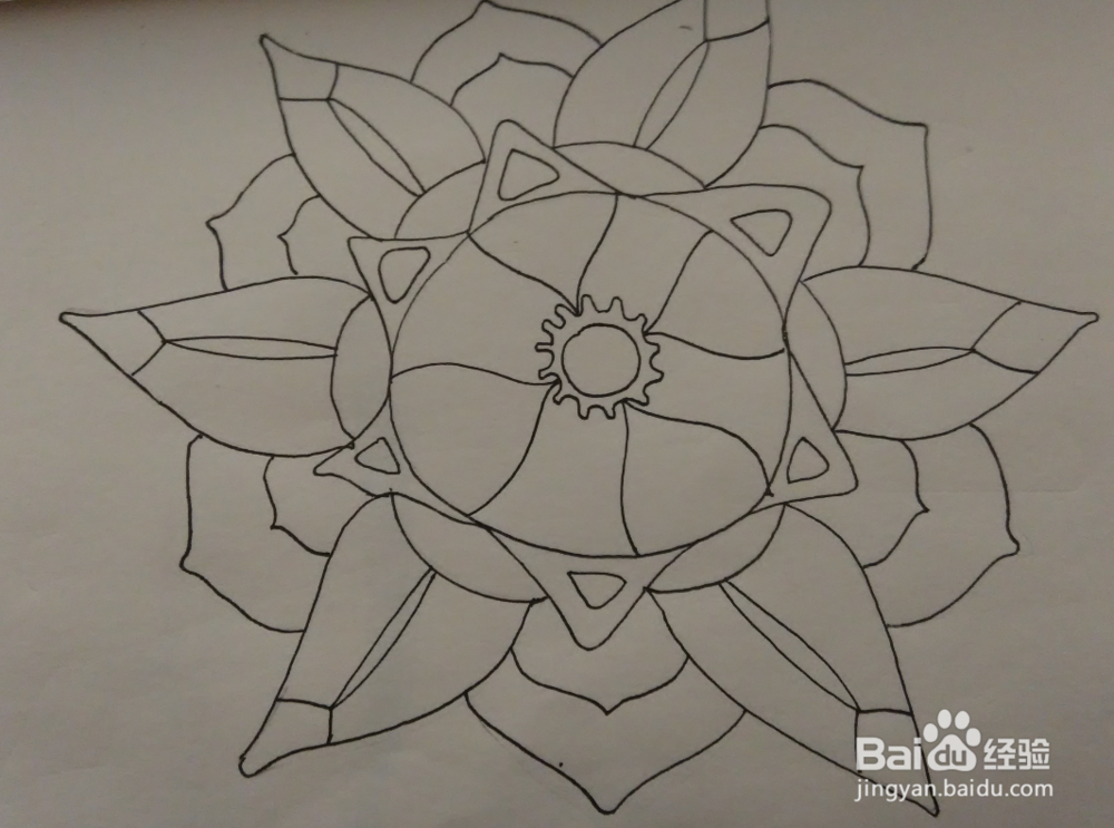 花卉类黑白装饰画绘画技法